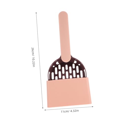 Toyvian Katzenstreuschaufel aus Kunststoff mit Halter Ergonomisch Großer Schaufelkopf für Katzenklo Schnelle Komfortabler Griff in Kaffee Toyvian Katzenstreuschaufel aus Kunststoff mit Halter Ergonomisch Großer Schaufelkopf für Katzenklo Schnelle Komfortabler Griff in Kaffee von Toyvian