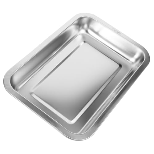 Toyvian Katzentoilette Groß Katzentoilette Aus Metall Einfache Reinigung Für Tierheim Und Antihaft von Toyvian