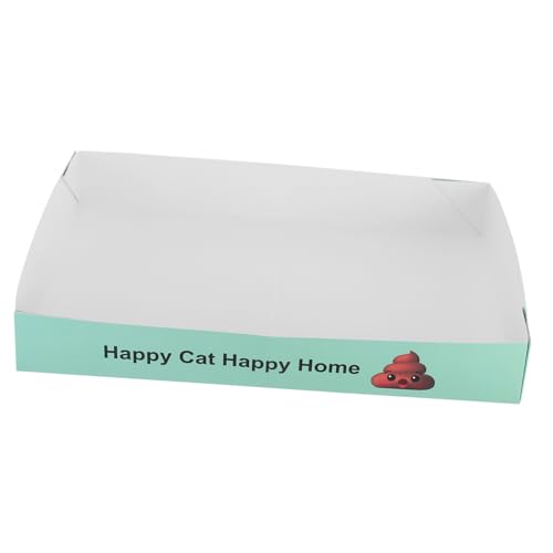 Toyvian Katzentoilettenbox Halbgeschlossene Katzentoiletten Spritzsichere Katzenstreu Praktische Katzenstreu Pfanne für Zuhause und Unterwegs von Toyvian