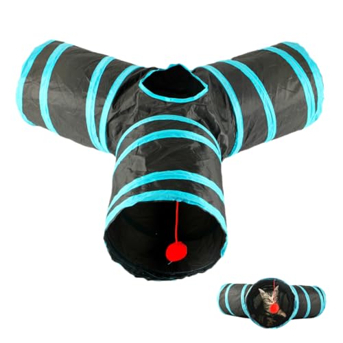 Toyvian Katzentunnel Y Form Polyester Faltbarer Katzentunnel für Katzen Interaktives für Kätzchen und Langlebiges Material für Drinnen und Draußen Fördert Bewegung und Spaß Toyvian Katzentunnel Y Form Polyester Faltbarer Katzentunnel für Katzen Interaktives für Kätzchen und Langlebiges Material für Drinnen und Draußen Fördert Bewegung und Spaß von Toyvian