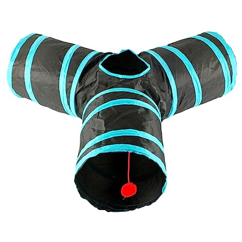 Toyvian Katzentunnel Y Form aus Polyester Faltbares Katzenspielzeug für Interaktive Spiele Kreatives Design mit Rascheleffekt und Schlafplatz für Katzen und Kätzchen Toyvian Katzentunnel Y Form aus Polyester Faltbares Katzenspielzeug für Interaktive Spiele Kreatives Design mit Rascheleffekt und Schlafplatz für Katzen und Kätzchen von Toyvian