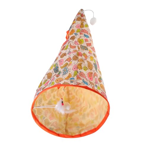 Toyvian Katzentunnel aus Strapazierfähigem Polyester für Indoor Katzen Interaktives Tunnelspiel zur Selbstbeschäftigung mit Plüschball Fördert Bewegung und Geistige Aktivität Toyvian Katzentunnel aus Strapazierfähigem Polyester für Indoor Katzen Interaktives Tunnelspiel zur Selbstbeschäftigung mit Plüschball Fördert Bewegung und Geistige Aktivität von Toyvian