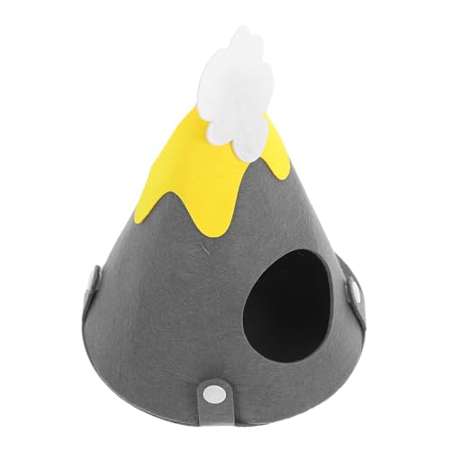 Toyvian Kegelförmiges Kleintierbett Aus Filz Für Hamster Und Waschbare Hütte Als Gemütlicher Rückzugsort Für Haustiere Für Papageien Und Nager von Toyvian
