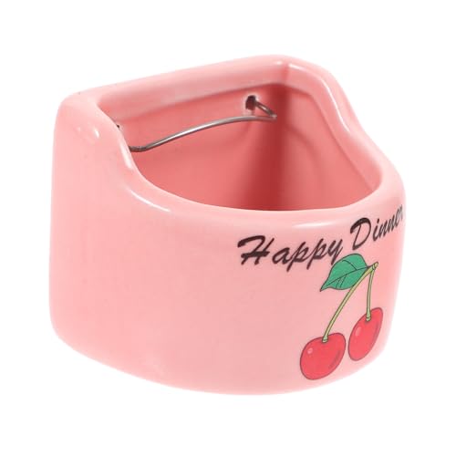 Toyvian Keramik Futternapf für Hamster und Kleine Nagetiere Stabiles Bruchsicheres Material Hängendes Design für Platzsparende Käfigbefestigung Langlebig und Leicht zu Reinigen von Toyvian