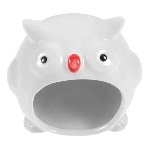 Toyvian Keramik Hamster Versteck Haus mit Großer Öffnung Stabiler Kühlender Unterschlupf für Kleine Haustiere als Rückzugsort und Spielplatz für Hamster und Nager Dekoratives von Toyvian