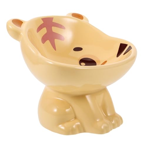 Toyvian Keramik Katzennapf Erhöhter Futternapf Mit Geneigtem Design Für Kätzchen Zu Reinigen Und Sicher Für Komfortables Füttern Und Bessere Verdauung von Toyvian
