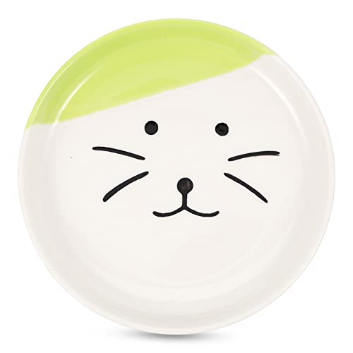 Toyvian Flacher Katzennapf aus Keramik Rutschfester Futternapf für Nassfutter Breiter Haustiernapf für Katzen und Kätzchen Spülmaschinenfest Toyvian Flacher Katzennapf aus Keramik Rutschfester Futternapf für Nassfutter Breiter Haustiernapf für Katzen und Kätzchen Spülmaschinenfest von Toyvian