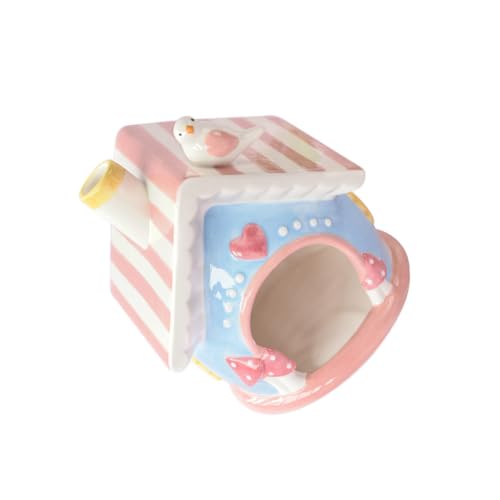 Toyvian Keramisches Hamsterhaus für Kleine Haustiere Rosa Keramik Nest Sicheres Schlafbett Versteck für Hamster und Andere Kleine Robust und Langlebig Zubehör Toyvian Keramisches Hamsterhaus für Kleine Haustiere Rosa Keramik Nest Sicheres Schlafbett Versteck für Hamster und Andere Kleine Robust und Langlebig Zubehör von Toyvian