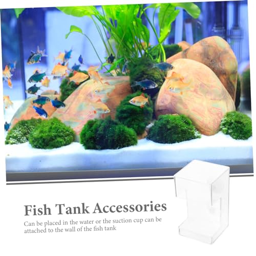 Toyvian Klare Aquarium Futterring mit Saugnapf Schwimmender Fischfutterhalter für Fischbecken Verhindert Futterverteilen Geeignet für Langsam Sinkendes und Schwebendes Futter Einfache von Toyvian
