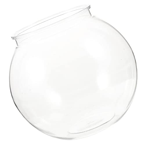 Toyvian Rundes Kleines Kunststoff Fischglas Transparenter Desktop Aquarium Zierfischbehälter Langlebig Bruchfest Hochtransparent als Dekorativer Goldfisch Tank für Wohnzimmer und Büro Toyvian Rundes Kleines Kunststoff Fischglas Transparenter Desktop Aquarium Zierfischbehälter Langlebig Bruchfest Hochtransparent als Dekorativer Goldfisch Tank für Wohnzimmer und Büro von Toyvian
