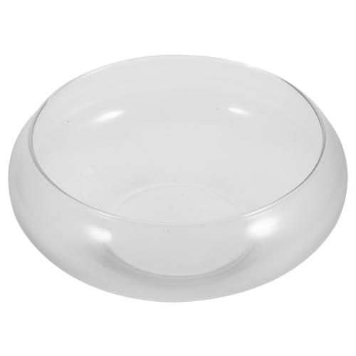 Toyvian Klarer Glasfischbehälter Kleines Aquarium für Desktop Vielseitiges Pflanzgefäß für Hydroponik und Mikrolandschaften für Fische und Pflanzenliebhaber von Toyvian