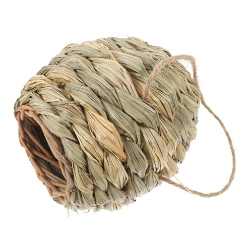 Toyvian Kleine Grashütte Für Hamster Handgewebtes Versteck Für Zwerghamster Und Kleine Aus Natürlichem Gras Langlebig Pflegeleicht Sicher Und Gemütlich von Toyvian