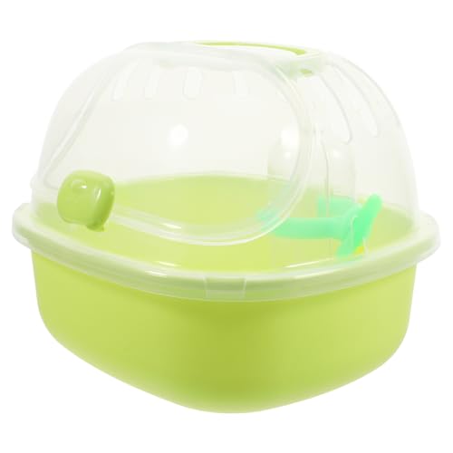 Toyvian Kleiner Tragbarer Hamsterkäfig Transparenter Reisekäfig für Hamster und Kleine Haustiere für Ausflüge Wandern und Reisen mit Wasserflasche und Komfortablem Design von Toyvian