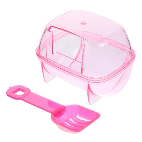 Toyvian Kleines Hamster Sandbad Transparentes Badhaus Praktisch Kreativ Haustier Badewanne für Zwerghamster Mit Attraktivem Design Für Gesunde Pflege Kleintiere Zufällige Zufällige Farbe von Toyvian