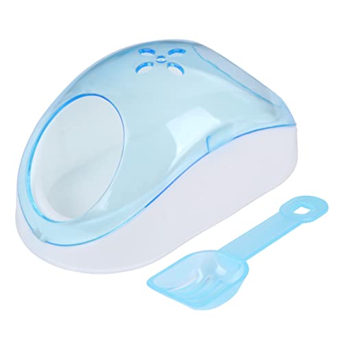 Toyvian Kleines Haustier Sandbad mit Schaufel Kunststoff Sandbadbehälter für Hamster Chinchilla Halbdurchsichtiges Design rutschfest Tragbar für Zuhause und Reisen Zufällige Farbe von Toyvian