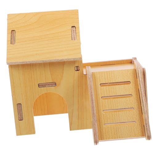 Toyvian Hamsterversteck Aus Holz Hamsterhaus Mit Rampe Kleintierkäfig Hamsterspielplatz Naturmaterial Für Kleine Haustiere Zum Ausruhen Und Spielen Toyvian Hamsterversteck Aus Holz Hamsterhaus Mit Rampe Kleintierkäfig Hamsterspielplatz Naturmaterial Für Kleine Haustiere Zum Ausruhen Und Spielen von Toyvian