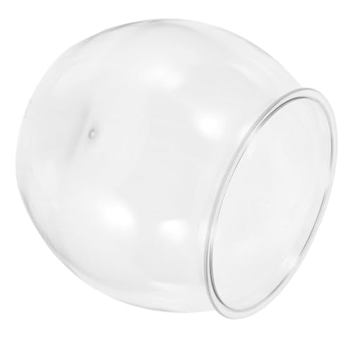 Toyvian Kleines Transparentes Aquarium für Tische Robustes Runde Fisch und Schildkrötenbecken Bruchsicherem Material für Kleine Aquarienpflanzen Natürliche Umgebung von Toyvian