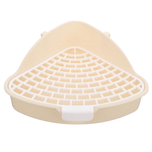 Toyvian Kleintier Dreieck Toiletten Trainer für Kaninchen Chinchillas und Meerschweinchen Abnehmbare Toilette für Innenbereich Platzsparendes Design von Toyvian