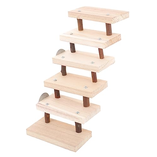 Toyvian Kleintier Holzleiter für Hamster Chinchillas und Nager Glatte Oberfläche zu Reinigen für Käfige Fördert und Bewegung Langlebig und Installierbar Toyvian Kleintier Holzleiter für Hamster Chinchillas und Nager Glatte Oberfläche zu Reinigen für Käfige Fördert und Bewegung Langlebig und Installierbar von Toyvian