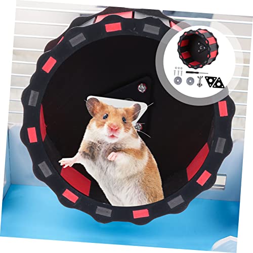 Toyvian Kleintier Laufrad Hamsterlaufrolle Stabiles Bissfestes Hamsterrad für Zwerghamster Mäuse und Ratten Geräuscharm Langlebig Haustierzubehör für Käfige von Toyvian