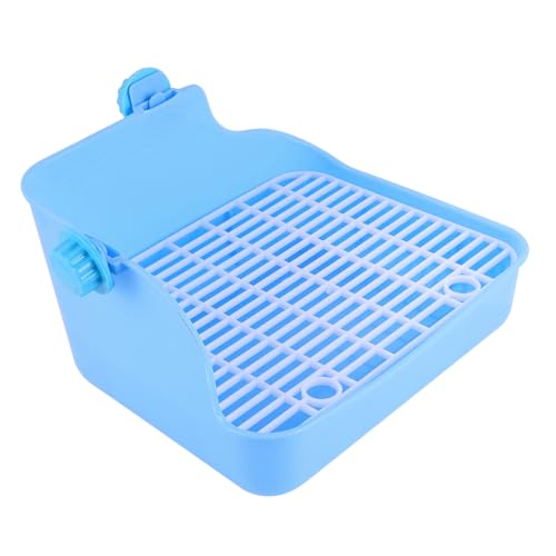 Toyvian Kleintier Toilette mit Wanddesign für Kaninchen Hamster Frettchen Meerschweinchen Chinchilla für Indoor Haustiertraining Hygienisch und Leicht zu Reinigen Geeignet Zufällige Farbe von Toyvian