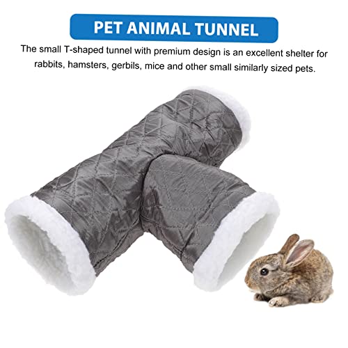 Toyvian Kleintier Tunnel aus Warmem Fleece Kleines Haustierversteck und Nest Geeignet für Hamster Meerschweinchen Mäuse und Kaninchen Winterbett Farblich Sortiert Zufällige Farbe von Toyvian