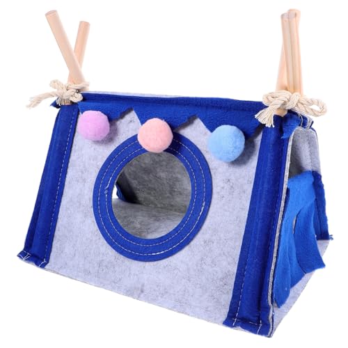 Toyvian Kleintier Versteck Haus Dreieckig Kuschelhöhle für Hamster Meerschweinchen Igel und Kleine Nager Warmes Schlafnest aus Langlebigem Material für Winter und Rückzugsort von Toyvian