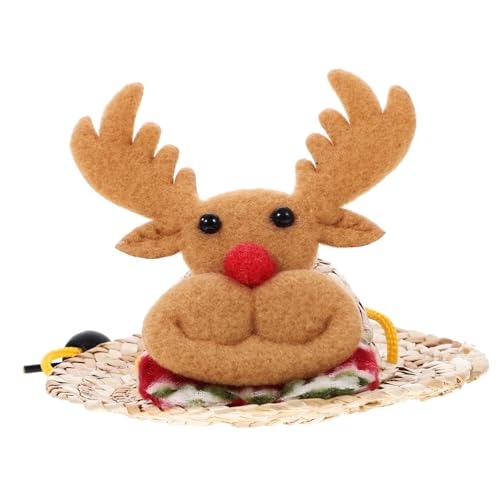 Toyvian Kleintier Weihnachtsmütze Verstellbarem Riemen Handgestrickt Langlebig und Bequem für Hamster Igel und Kleine Haustiere Festliche Elch Mütze für Feiertage Toyvian Kleintier Weihnachtsmütze Verstellbarem Riemen Handgestrickt Langlebig und Bequem für Hamster Igel und Kleine Haustiere Festliche Elch Mütze für Feiertage von Toyvian