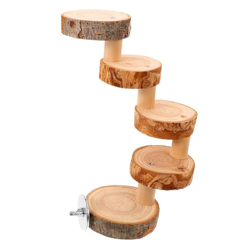 Toyvian -hamsterleiter Spielzeug Für Käfige Sichere Kletterhilfe Für Hamster Und Kleine Haustiere Stufige Treppe Natürlichem Stressbewältigung Und Aktivität von Toyvian