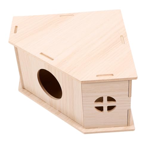 Toyvian Kleintierhaus aus Holz Dreieckige Schlafhöhle für Hamster Chinchilla Meerschweinchen mit Glatter Langlebiger Oberfläche als Rückzugsort und Spielplatz für Kleine Nagetiere Toyvian Kleintierhaus aus Holz Dreieckige Schlafhöhle für Hamster Chinchilla Meerschweinchen mit Glatter Langlebiger Oberfläche als Rückzugsort und Spielplatz für Kleine Nagetiere von Toyvian
