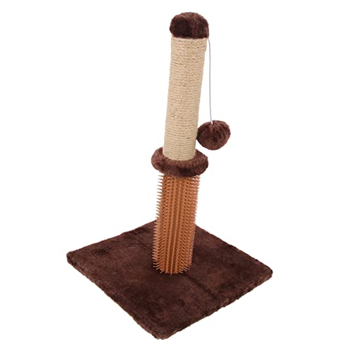 Toyvian Komfortabler Verschleißfester Katzen Kratzpfosten aus Langlebigem Material Rutschfester Kratzbaum mit Weichem Plüschbezug Kratzspielzeug für Katzen und Kätzchen von Toyvian
