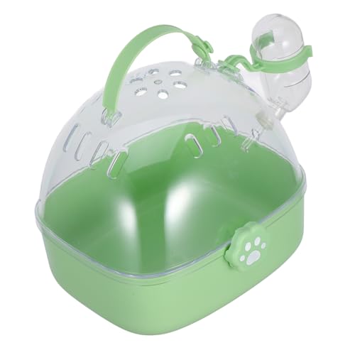 Toyvian Kompakter Tragbarer Hamsterkäfig mit Wasserflasche für Reisen und Outdoor Geeignet für Hamster Mäuse Kaninchen und Vögel Leicht und Sicher zu Transportieren von Toyvian