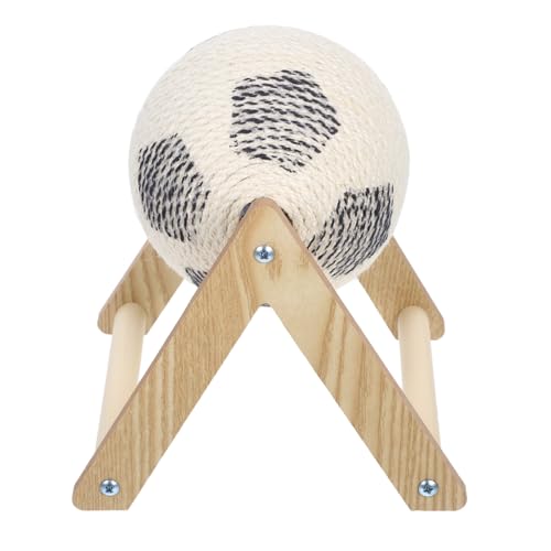 Toyvian Kratzball aus Sisal mit Geneigtem Holz Kratzbrett Interaktives Katzenspielzeug für Indoor Fördert Aktivität und Nagelpflege Handgefertigt Robust Geeignet für Kleine und Mittelgroße Toyvian Kratzball aus Sisal mit Geneigtem Holz Kratzbrett Interaktives Katzenspielzeug für Indoor Fördert Aktivität und Nagelpflege Handgefertigt Robust Geeignet für Kleine und Mittelgroße von Toyvian