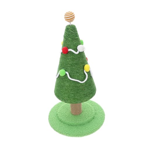 Toyvian Kratzbaum Weihnachtsbaum für Katzen Hoher Sisal Kratzbaum Stabiler Katzenkratzbaum für Kätzchen für Kleine Wohnungen und Fördert das Spielverhalten von Toyvian