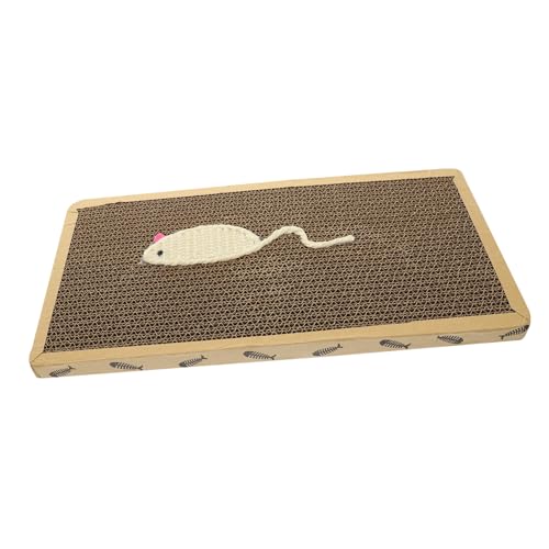 Toyvian Kratzbrett für Katzen Tragbare und Langlebige Kratzmatte aus Wellpappe für Indoor und Möbel Schutz Fördert Bewegung und Einsamkeit für Ihre Katze von Toyvian