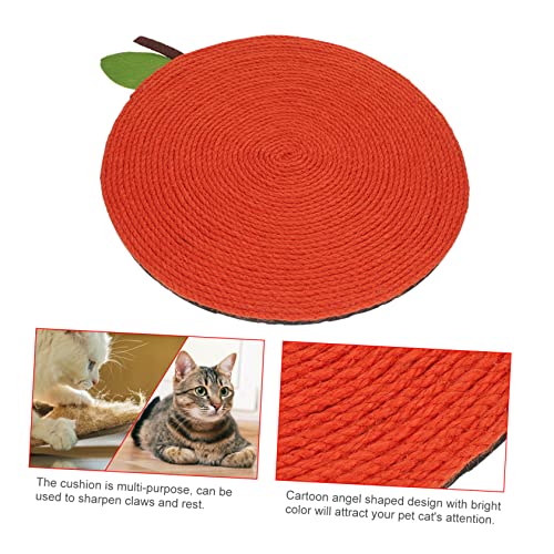Toyvian Kratzmatte Katze Orange Form Kratzbrett Langlebig Verschleißfest Katzenspielzeug Home Decor Möbel Schutz von Toyvian