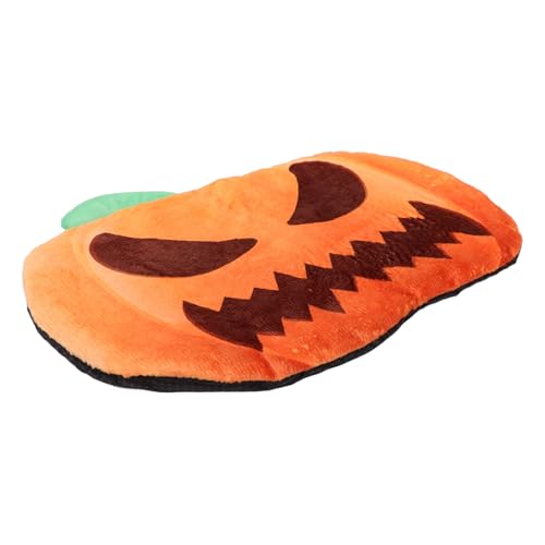 Toyvian Kürbis Haustiermatte Waschbare Pet Sleeping Pad für Katzen und Kleine Hunde rutschfest und Bequem für Halloween und Ganzjährig Nutzbar von Toyvian