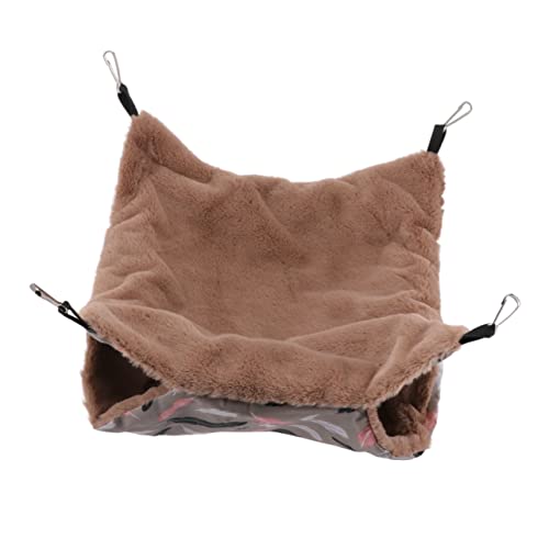 Toyvian Kuschelige Hängematte für Kleintiere Plüschbett für Hamster und Meerschweinchen Warm und Bequem für Winter Schützende Schlafumgebung Toyvian Kuschelige Hängematte für Kleintiere Plüschbett für Hamster und Meerschweinchen Warm und Bequem für Winter Schützende Schlafumgebung von Toyvian