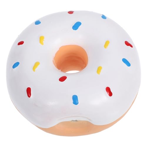 Toyvian Latexspielzeug Für Haustiere Quetschspielzeug Für Welpen Latexball Kauspielzeug Für Hunde Aus Gummi Latex-welpenspielzeug Donuts Latexspielzeug Kauball Weiß Emulsion von Toyvian