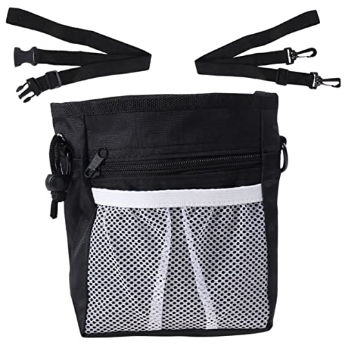Toyvian Leckerli-Tasche Für Haustiere Körperpflege Leckerli-Taschen Für Haustiere Tasche Für Hundeleckereien Hundebehandlungsbeutel Zum Training Snack Groß Fanny Hundebeutel Schwarz Nylon von Toyvian