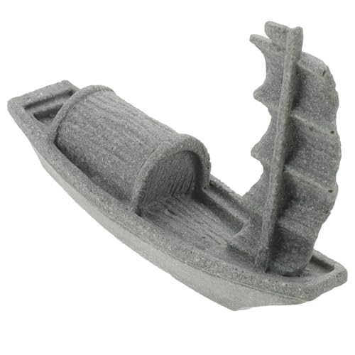 Toyvian Lifelike Aquarium Fish Tank Decoration Große Segelboot Ornament Naturnahe Gestaltung Kompakt für Süßwasser und Meerwasser Aquarien von Toyvian