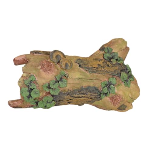 Toyvian Lizard Snake Reptile Hide Natürlicher Baumstamm Unterschlupf für Terrarien und Aquarien Sicher und Einfach zu Reinigen für Eidechsen und Reptilien von Toyvian