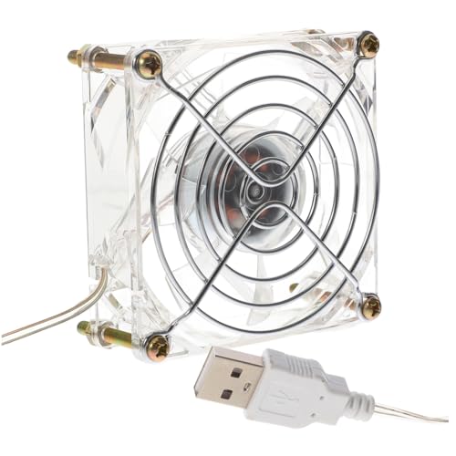 Toyvian Lüfter Kühlen Hundebox-Fan Tragbarer Für Haustiere Käfig Kleintierbedarf Haustier Leiser Haustierkisten-Fan Hasen-lüfter Tragbarer Lüfter Transparent Acryl von Toyvian