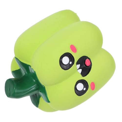 Toyvian Lustiges Quietschendes aus Robustem Latex mit Gemüsegesicht für Welpen und Kleine Interaktives Kauspielzeug Fördert Zahngesundheit und Spielspaß von Toyvian