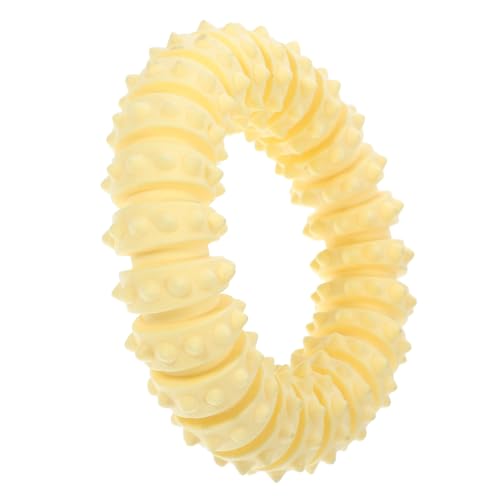 Toyvian Mahlen-resistente Zähnereinungsring Interactive Dog Toys Dog chew Toy Hundespielzeug Zahnen Plüsch Schnuller Kauspielzeug für Hunde Kleines Schnullerspielzeug für Hunde Yellow Toyvian Mahlen-resistente Zähnereinungsring Interactive Dog Toys Dog chew Toy Hundespielzeug Zahnen Plüsch Schnuller Kauspielzeug für Hunde Kleines Schnullerspielzeug für Hunde Yellow von Toyvian