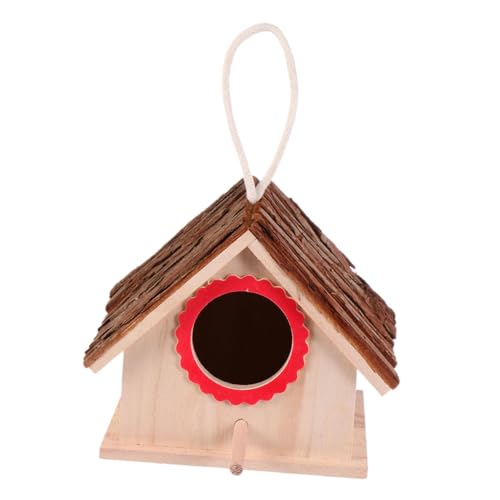 Toyvian Massives Holzvogelnest Zucht handgefertigt im Freien Vögel züchten klein Vogelhaus aus Holz Vogelnest aus Holz Vögel Nest Vogelhaus für Käfig Vogelnest zur Dekoration hölzern Toyvian Massives Holzvogelnest Zucht handgefertigt im Freien Vögel züchten klein Vogelhaus aus Holz Vogelnest aus Holz Vögel Nest Vogelhaus für Käfig Vogelnest zur Dekoration hölzern von Toyvian