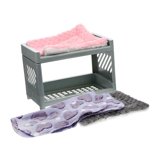 Toyvian Mehrschichtige Kleintierbett Ecke aus Kunststoff Multifunktional als Versteck Schlafplatz und Spielhaus für Hamster Meerschweinchen Kaninchen Geeignet als Bunny Zufällige Farbe Toyvian Mehrschichtige Kleintierbett Ecke aus Kunststoff Multifunktional als Versteck Schlafplatz und Spielhaus für Hamster Meerschweinchen Kaninchen Geeignet als Bunny Zufällige Farbe von Toyvian
