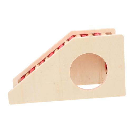 Toyvian Mehrzweck Holzspielzeug Kleintier Versteck mit Leiter Stabiles Hamsterhaus zum Verstecken und Klettern Geeignet für Meerschweinchen und Chinchillas Sicheres Naturmaterial für von Toyvian