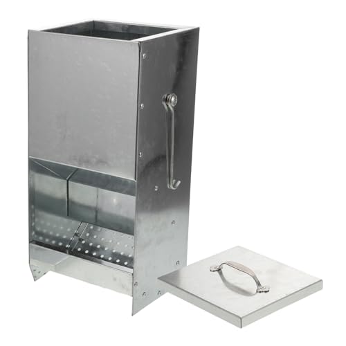 Toyvian Metal Futterspender für Kleintiere Metall Futtertrog mit Magnetdeckel und Doppelhaken für Kaninchen Meerschweinchen Frettchen Vielseitiger Heufutterspender für Käfig und von Toyvian