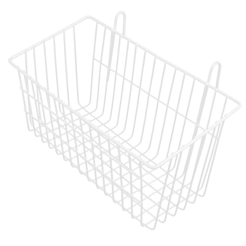 Toyvian Metall Heuraufe für Kaninchen und Kleintiere Mittelgroß Weißer Hängekorb Glatte Oberfläche Sicherer Heufutterspender für Zwergkaninchen Meerschweinchen und Hamster Käfigzubehör von Toyvian